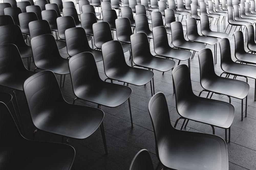 Empty audience chairs